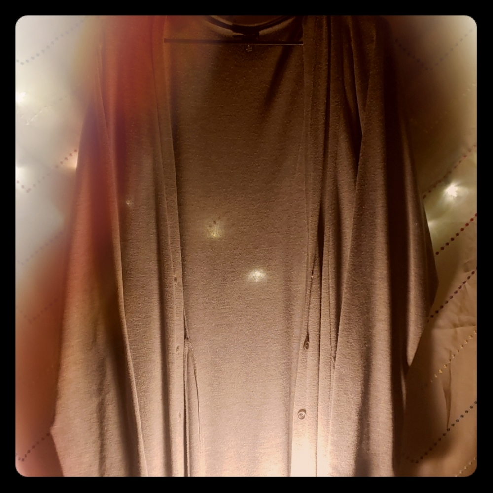Long Grey Torrid Cardigan